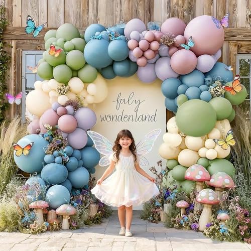 Christmas Balloon Arch Kit, Dark Green Red Pearl White Gold Balloons S179