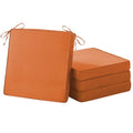 Waterproof Outdoor Chair Cushions Set of 4 with Handle and Ties, Beige J866