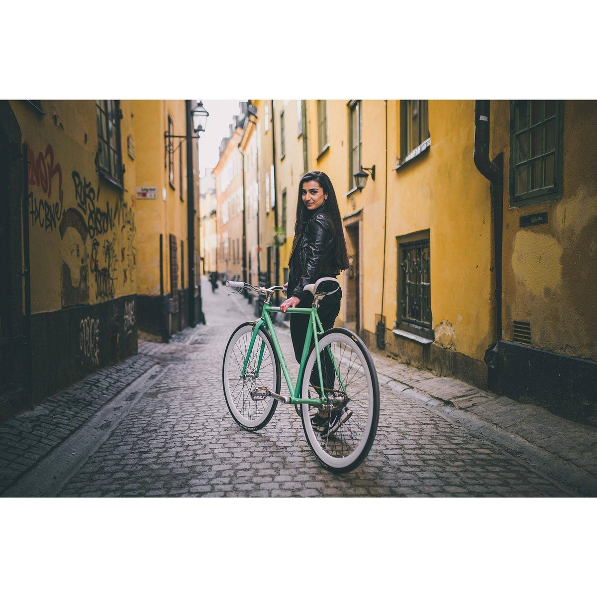 Celeste Green Ghost White 50cm Bike Q9514
