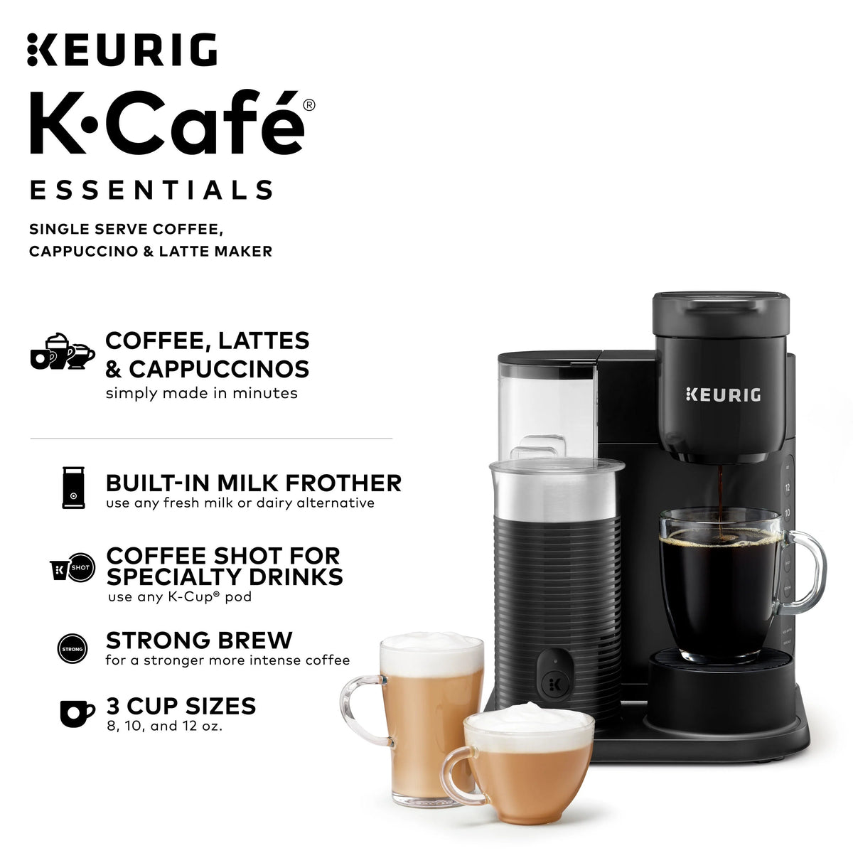 Single Serve K-Cup Pod Coffee Maker, Black C7292