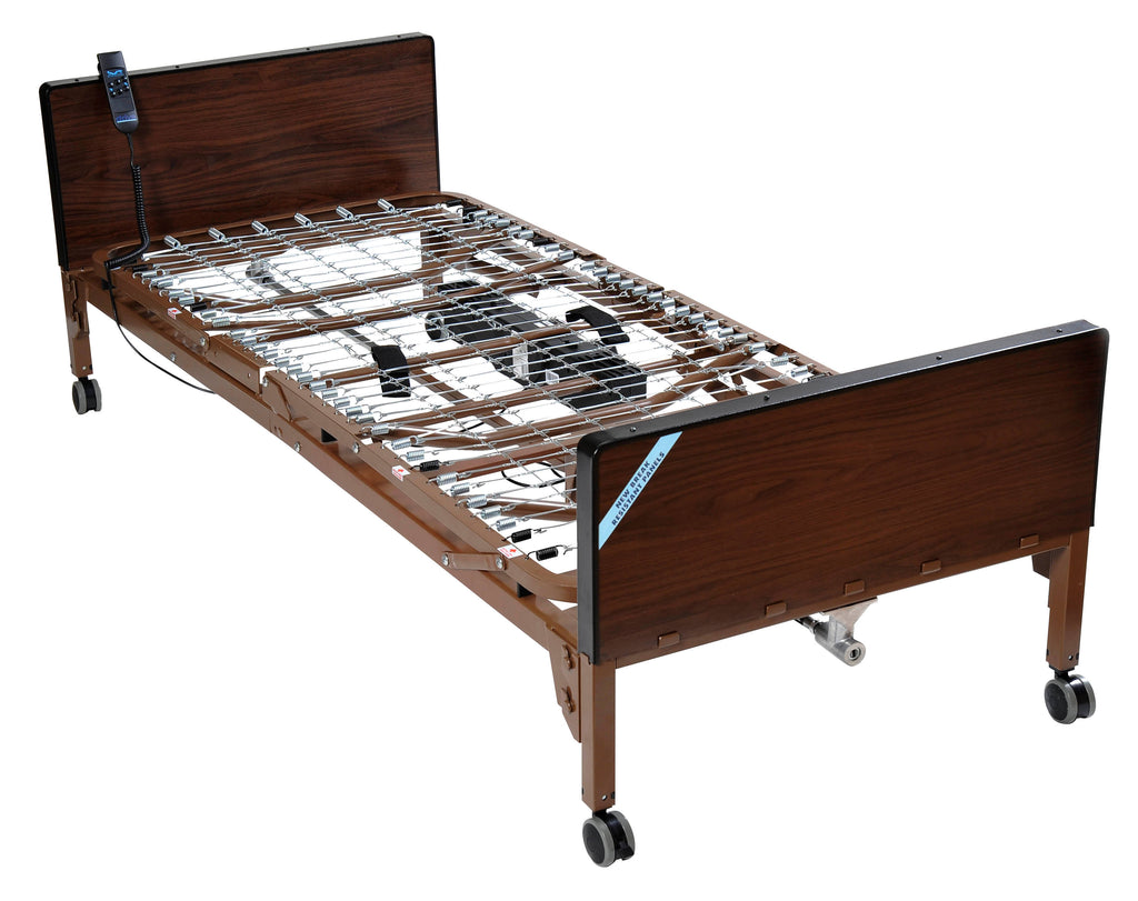 Full Electric Bed with Full Rails and Foam Mattress I1480