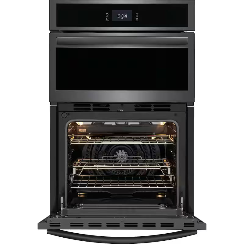 27 in Electric Built-In Wall Oven & Microwave Combination Black Stainless Steel Y838895