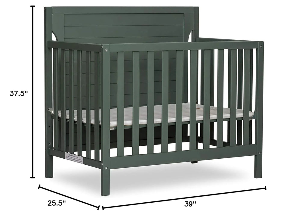 4 in 1 Convertible Mini Portable Crib with 3 Mattress Height Settings H26438