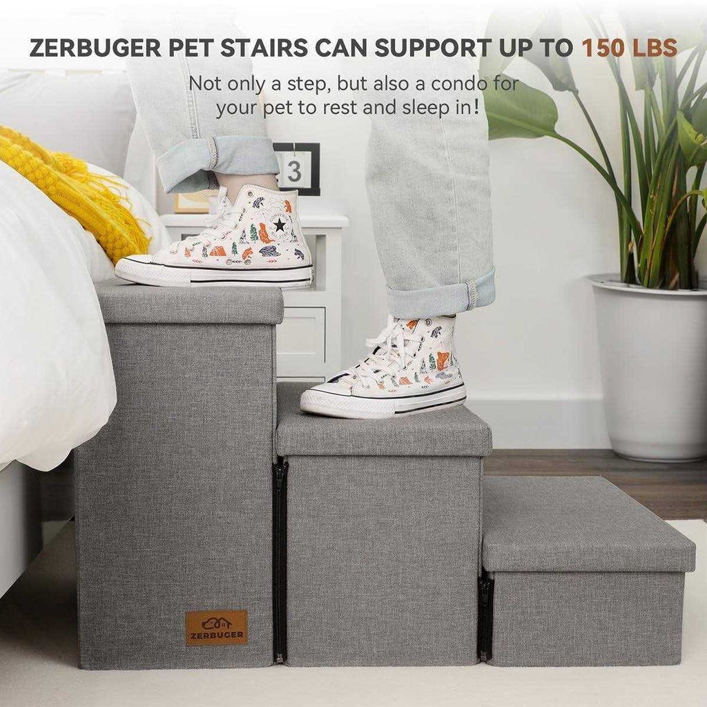 Foldable Dog Stairs with Storage O30177