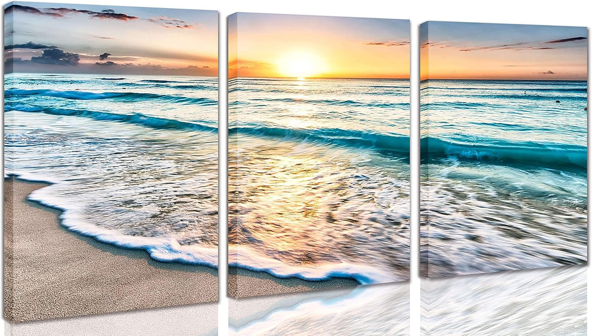 Framed Canvas Wall-Art Oil Painting 12x16inchx3pcs V519503