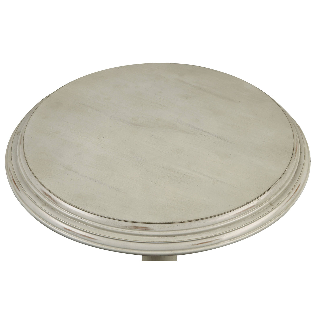 Blue Solid Wood Round Side Table O375778