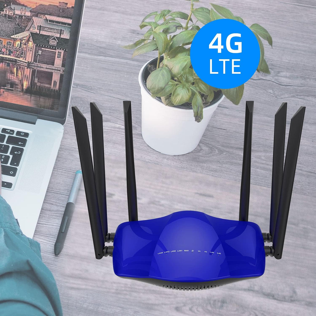 AC1200 Dual Band 4G LTE Modem Router with SIM Card Slot M808