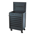 6 Drawer Slate Gray Service Cart N1881
