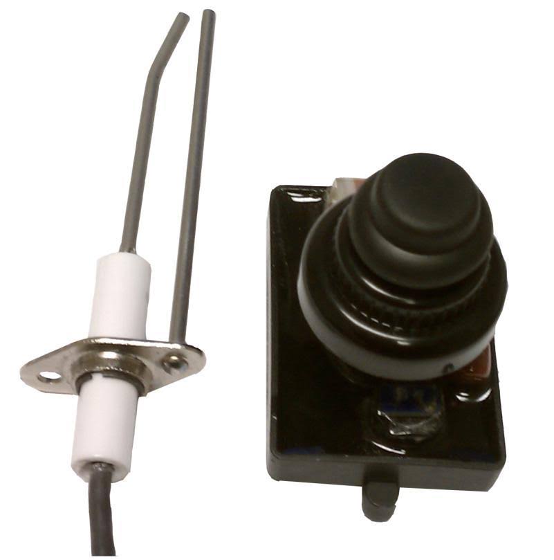 18x22 Round Stainless Steel Flat Pan with Spark Ignition Kit Propane G739734