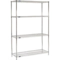 Chrome Wire Shelving Starter 48x22W x 18x22D x 86x22H B798764