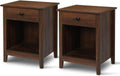 Set of 2 Wood Night Stands with Drawers F545885