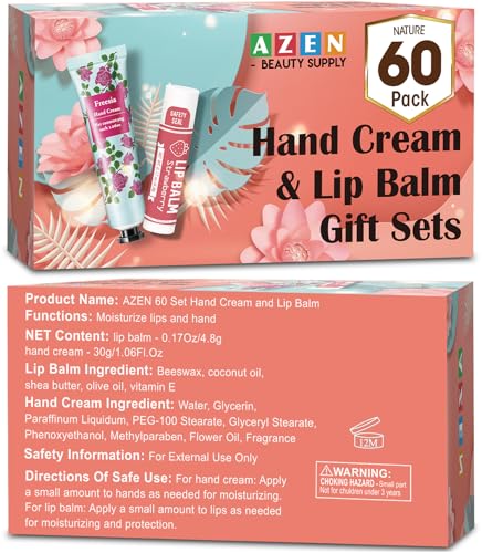 Hand Cream and Lip Balm Set with Organza Bag D970