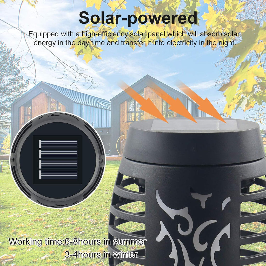 16 Pack Solar Torch Lights with Flickering Flames, Waterproof T669
