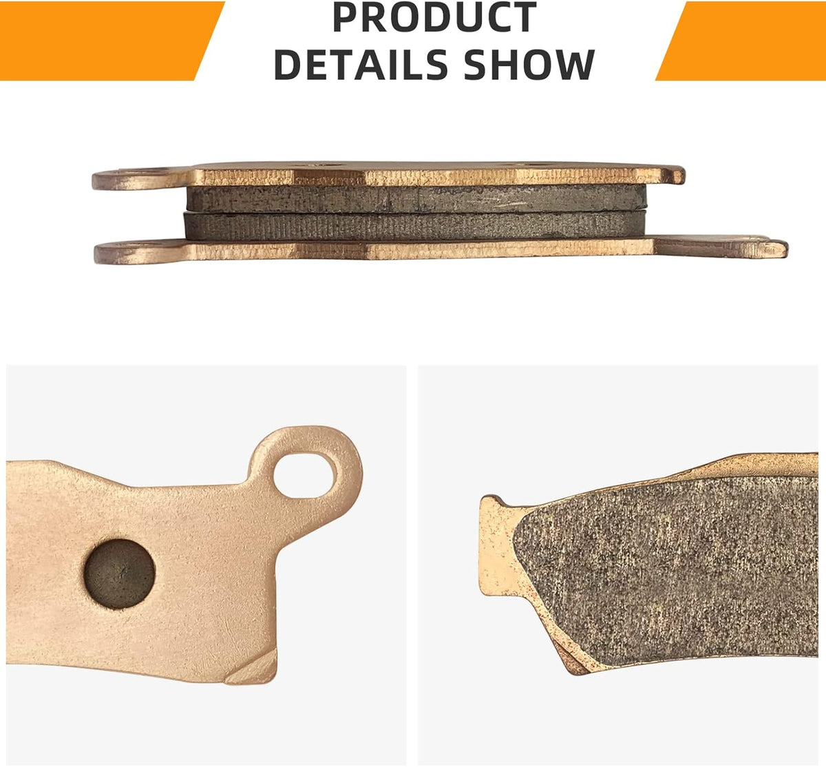 Front & Rear Sintered Brake Pads Pack of 2 (3 Sets) G774
