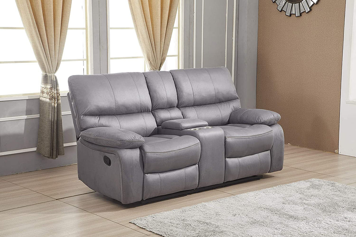 Microfiber Reclining Sofa and Loveseat M333815