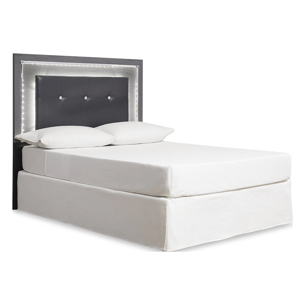 Full Upholstered Panel Headboard Gray J853015