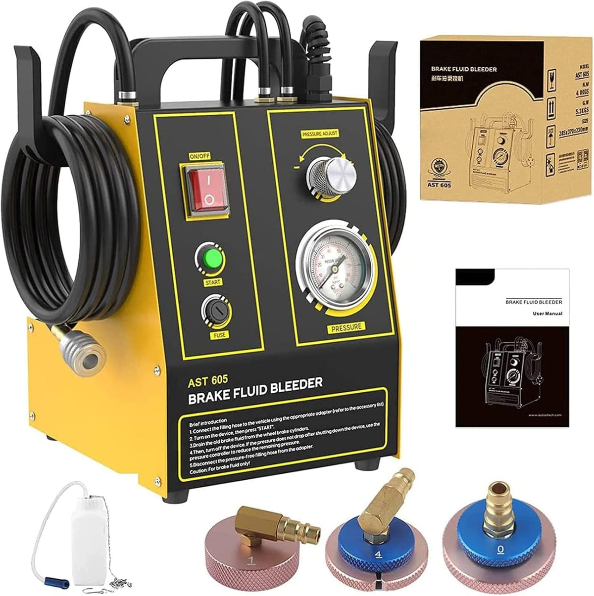 Electric Brake Bleeder Kit with Fluid Transfer Pump N6671
