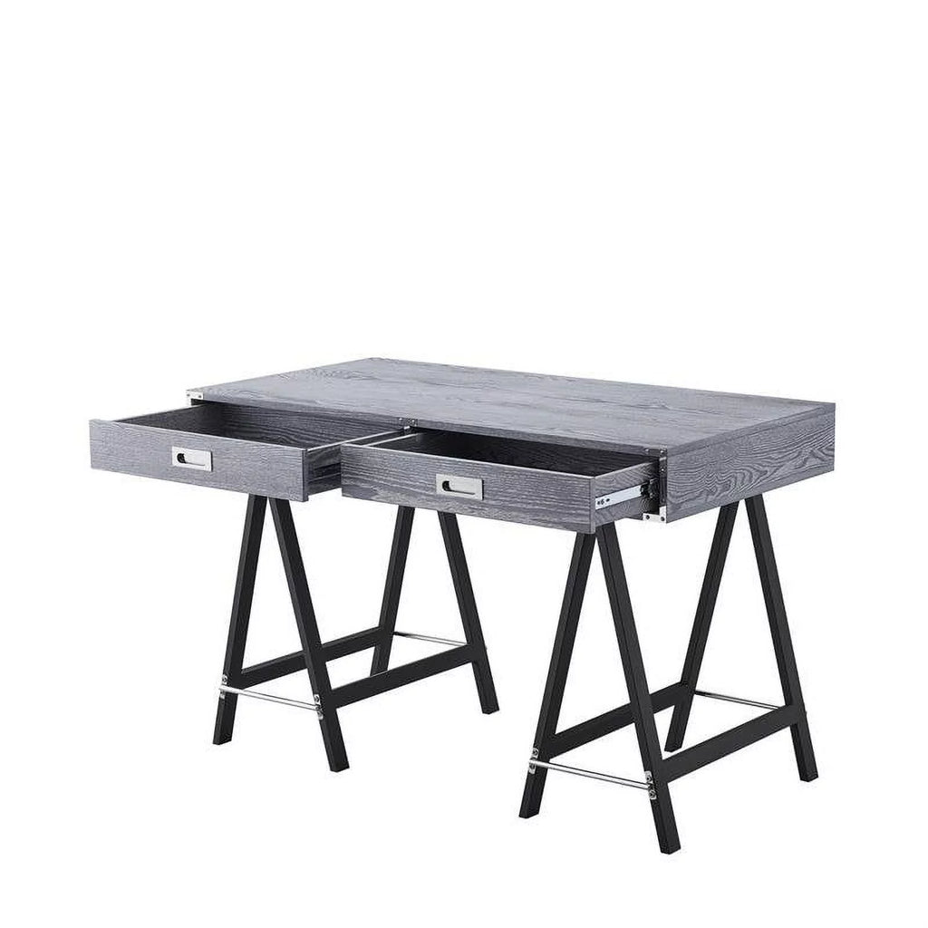Gray 2-Drawer Wood Writing Desk C915984