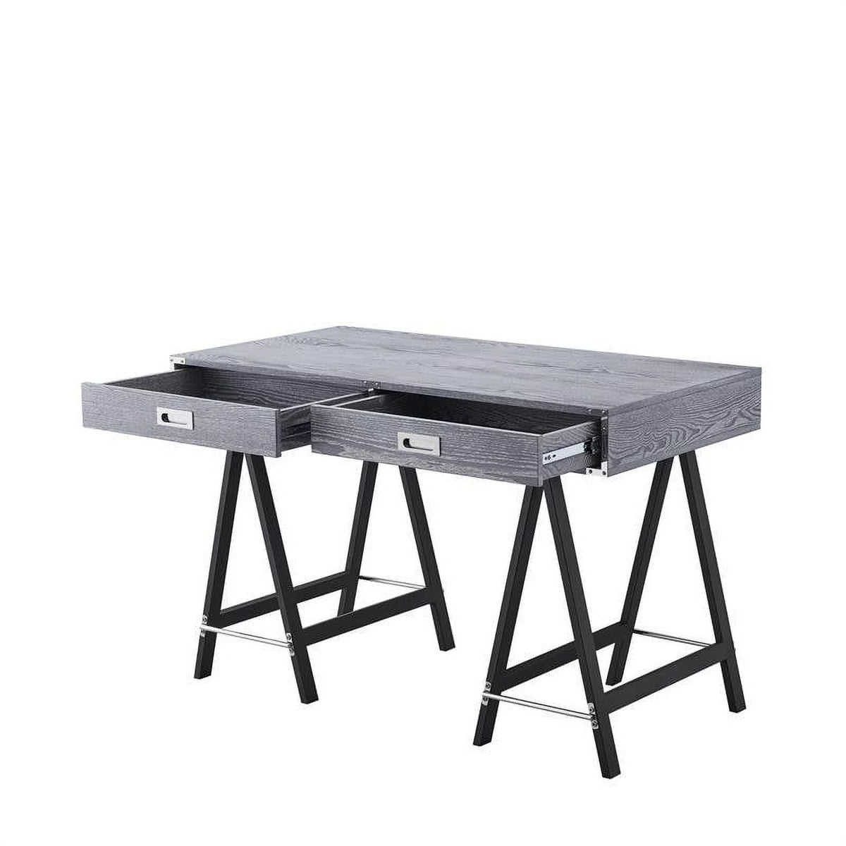 Gray 2-Drawer Wood Writing Desk C915984