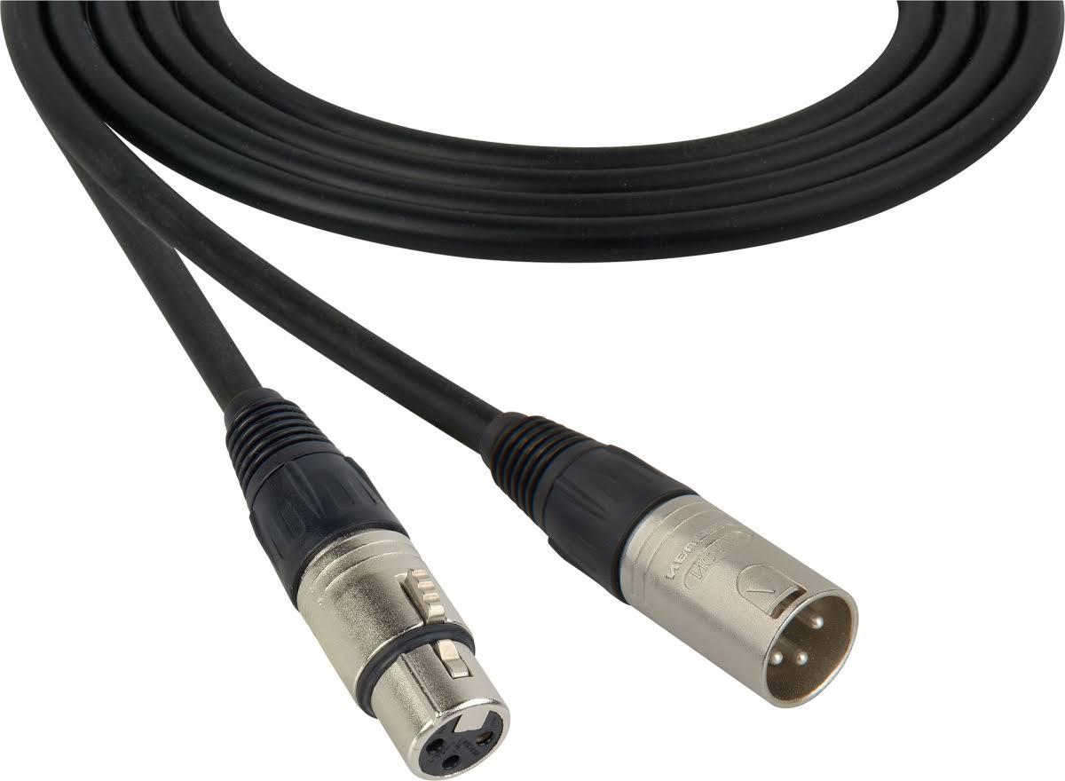 3-Pin XLR Male to Female Mic Cable 25 ft. Brown B894