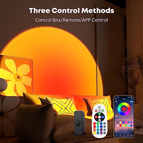 Multicolor LED Projection Sunset Lamp with Remote Z19968