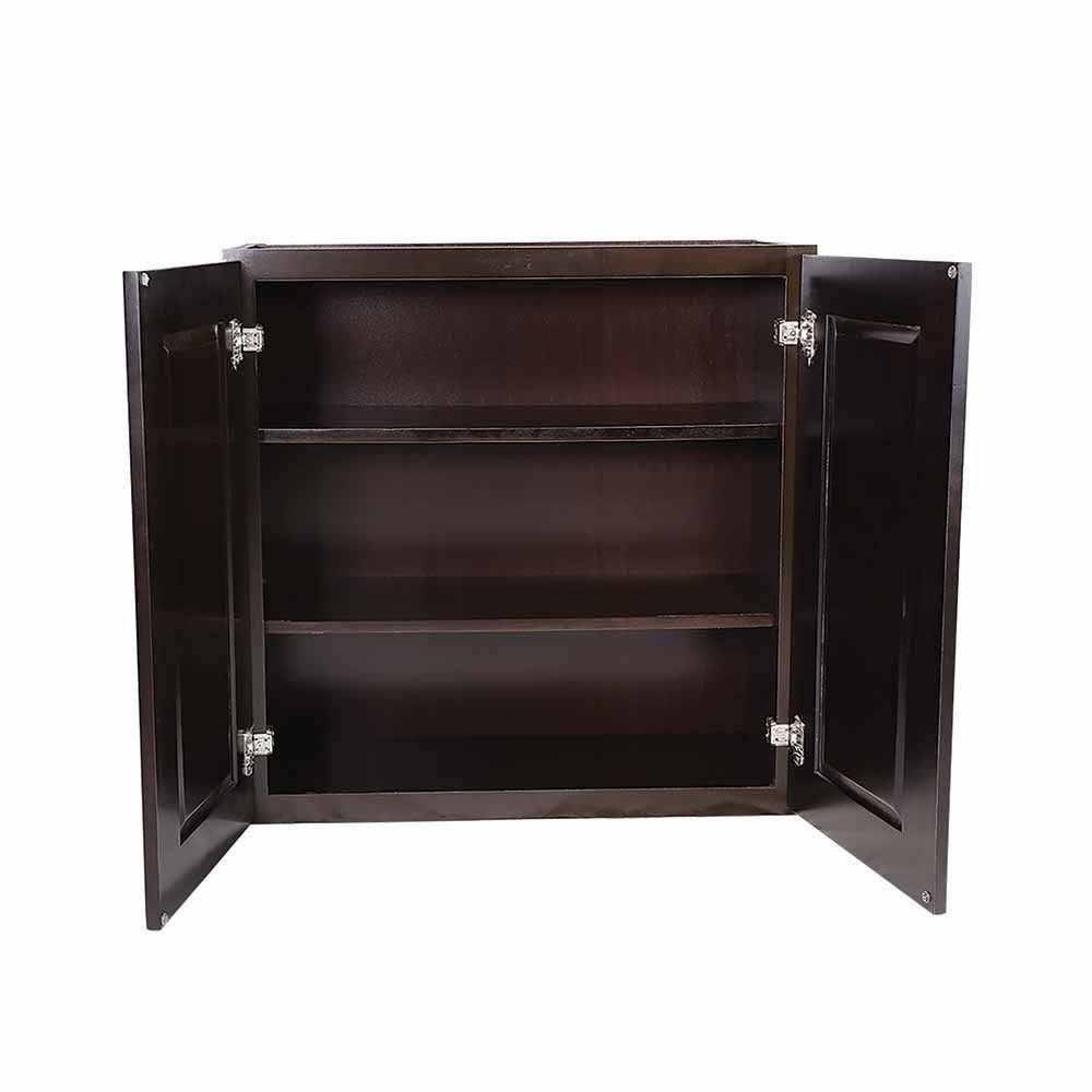 Espresso Double Door Kitchen Cabinet C838