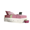 Twin Mates Bed in Soft White P449549