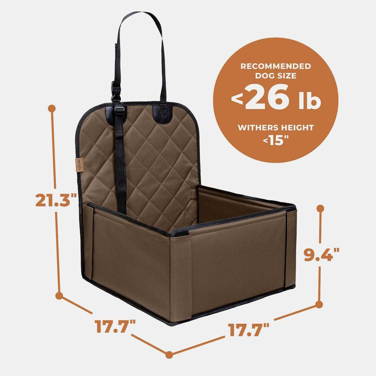 Extra Stable Dog Car Seat R514
