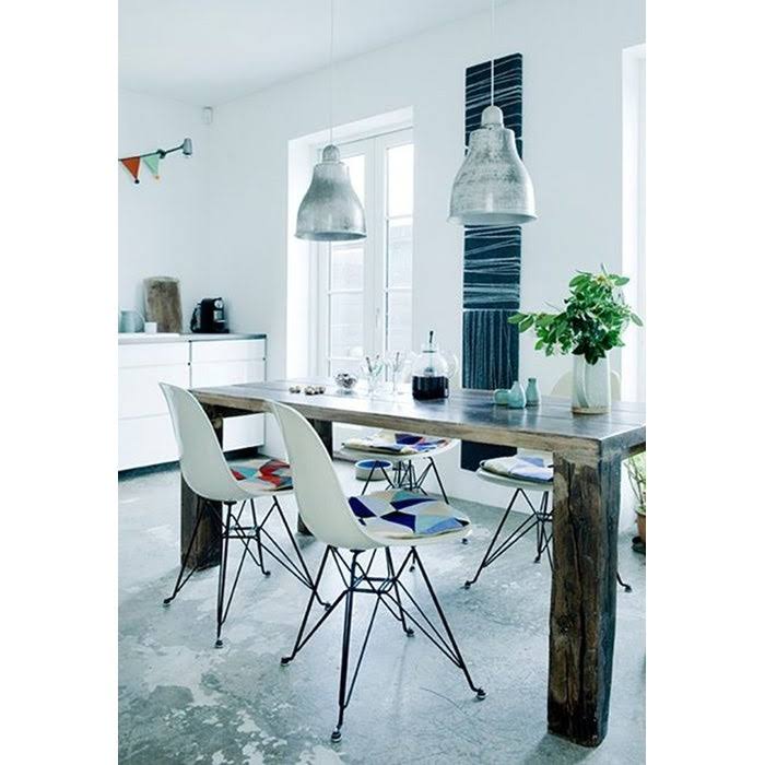 Teal Molded Plastic Dining Chairs with Black Wire Legs J996032
