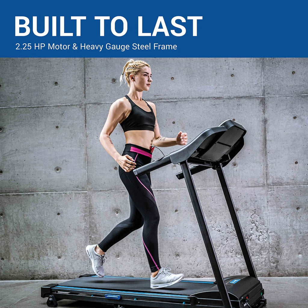 Folding Treadmill with Cushioned Deck and 3 Manual Incline Levels J822463