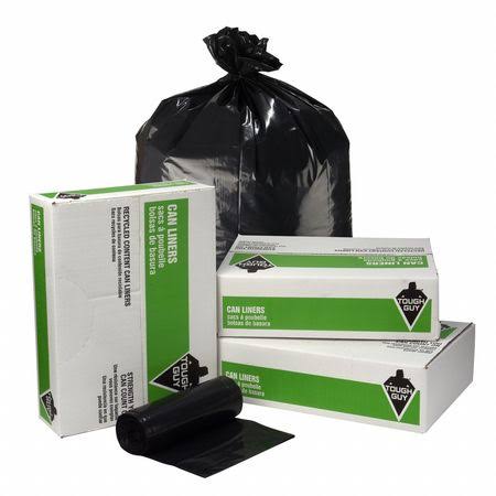 Recycled Trash Bags 45 gal. Black PK100 J18985