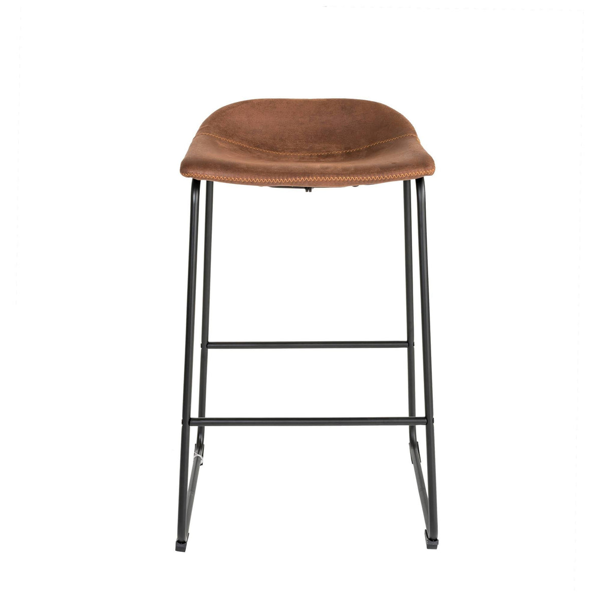 Brown Bar Stool Set of 2 B8197