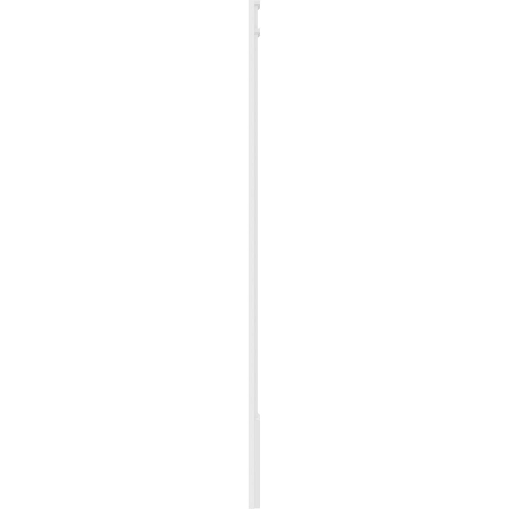 7x22W x 102x22H x 2x22P Two Equal Flat Panel PVC Pilaster with Decorative Capital & Base (Pair) F779