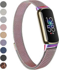 2 Pack Stainless Steel Mesh Loop Adjustable Wristband Replacement Strap C290