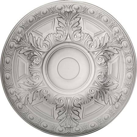 Granada Ceiling Medallion, Hand-Painted Pot of Cream Crackle N4172