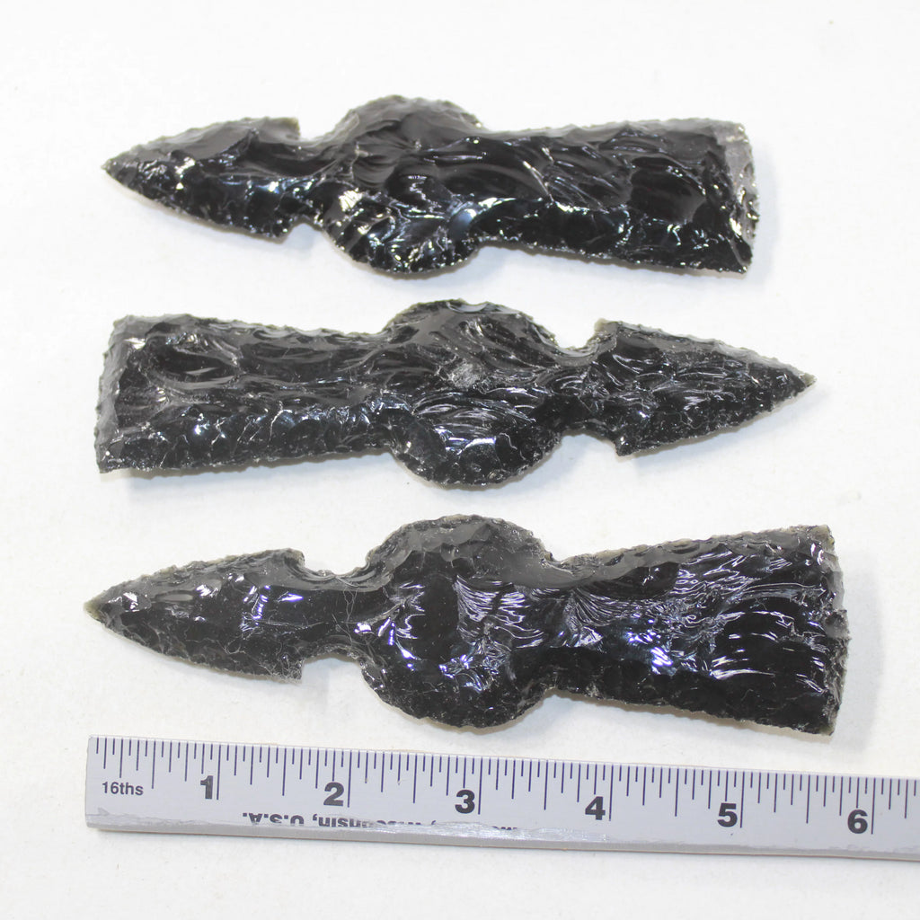Obsidian Ornamental Tomahawk Heads R783093