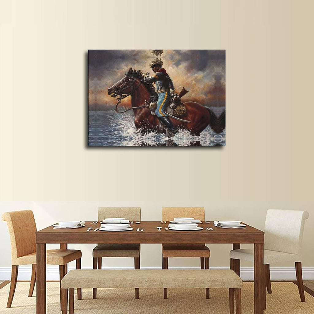 Buffalo Soldier Poster Canvas Wall Art K5610