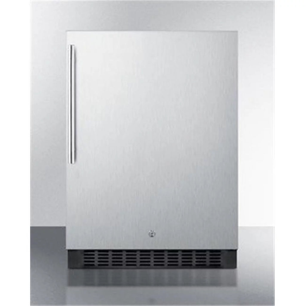 24 in. Stainless Steel Outdoor Built-in Refrigerator with Lock Z250