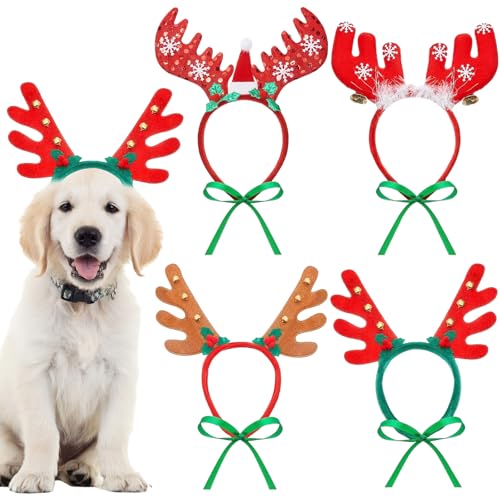 Christmas Elk Reindeer Antler Headband Pet Costume L2090