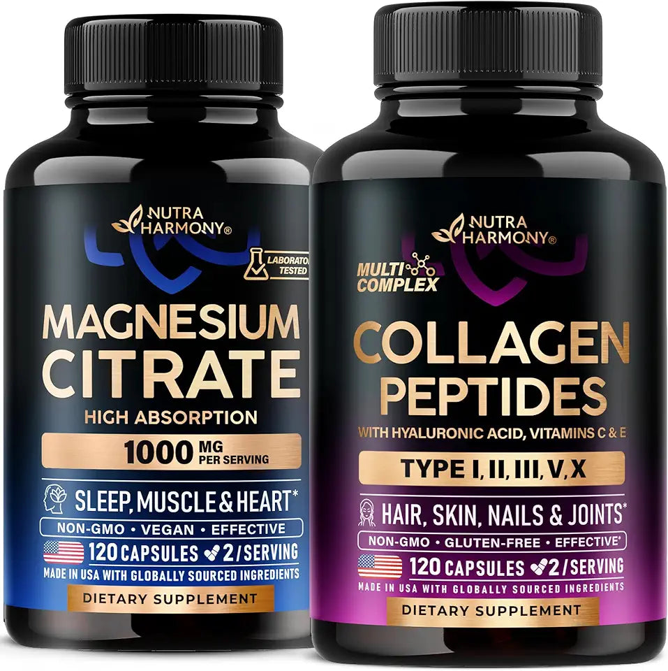 Collagen Peptides & Magnesium Citrate Capsules I5486