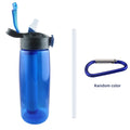 Blue Tritan Water Bottle with Filter Lockable Lid N821142