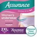 Women's Incontinence & Postpartum Underwear, 2XL, Maximum Absorbency (54 Count) Y932
