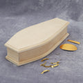 1/12 Scale Miniature Wooden Coffin DIY Decoration X8793