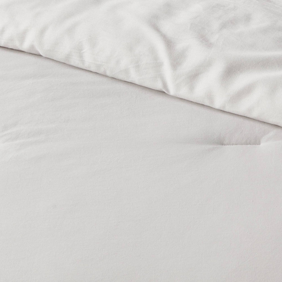 Light Gray Cotton Sateen Comforter & Sham Set U11853