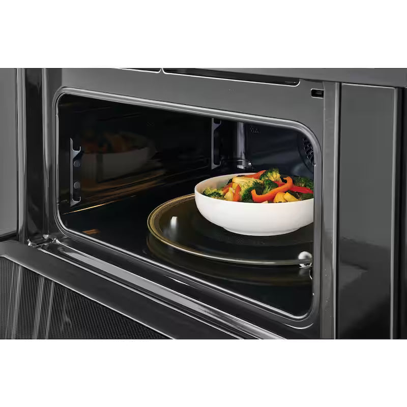 27 in Electric Built-In Wall Oven & Microwave Combination Black Stainless Steel Y838895