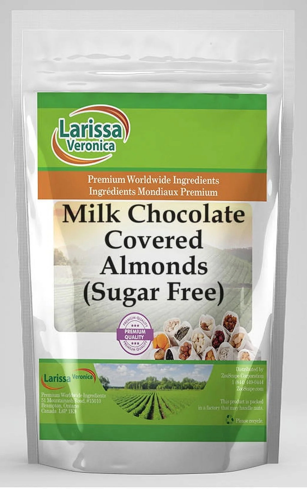 Sugar Free Milk Chocolate Covered Almonds 4 oz 2-Pack C903037