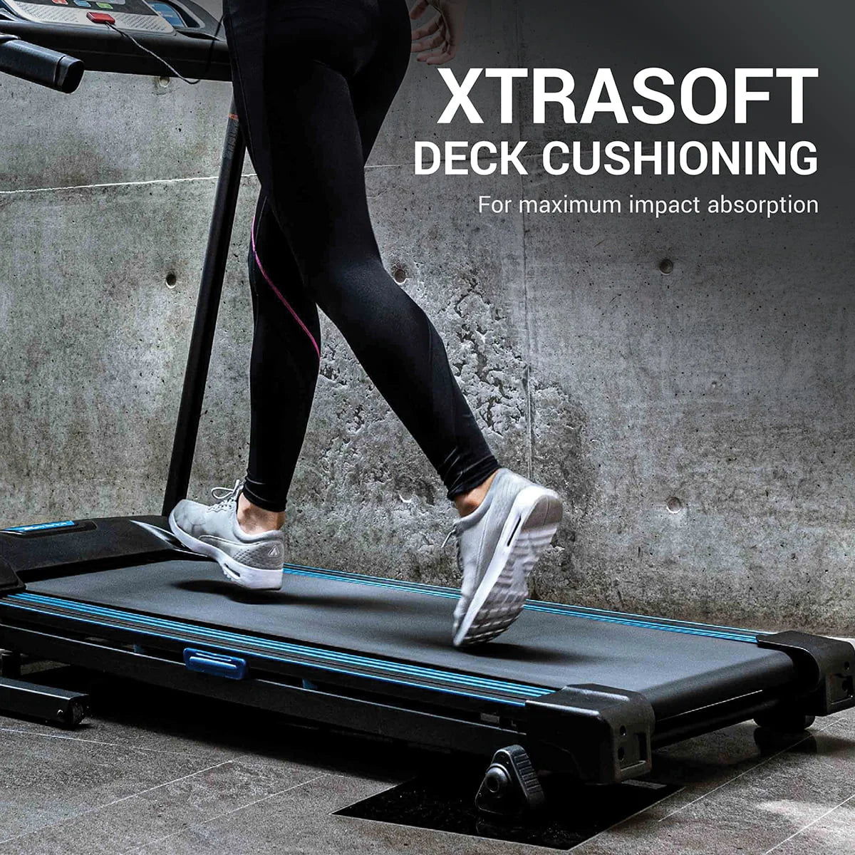Folding Treadmill with Cushioned Deck and 3 Manual Incline Levels J822463