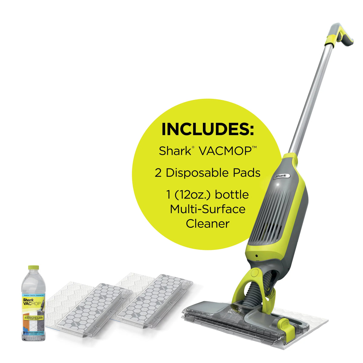 Cordless Hard Floor Vacuum Mop with Disposable Pads B193
