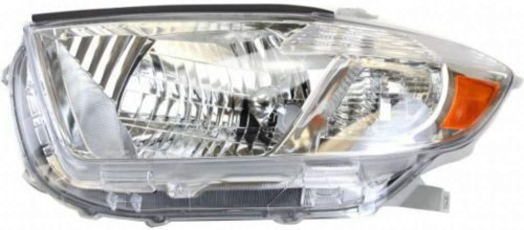 Passenger Side Headlight Unit for Toyota Highlander 2008 2009 2010 O579593