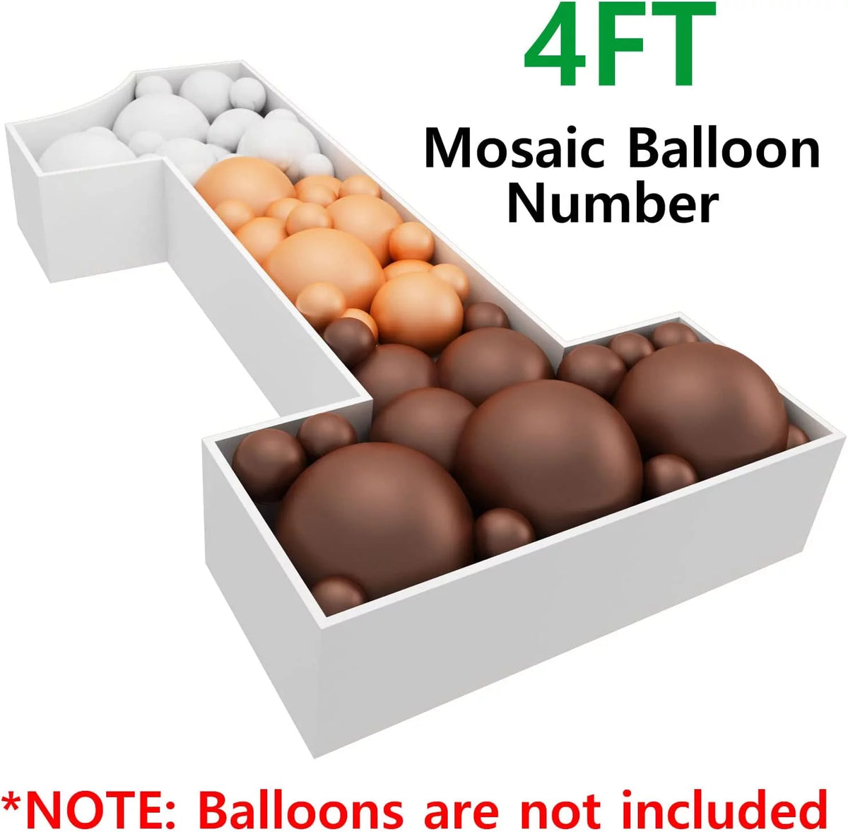 4ft Marquee Numbers Mosaic Balloon Frame Kit U902851